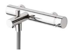 Waterevolution Flow badblandare med handduschset PVD borstad ljusguld T130WGE