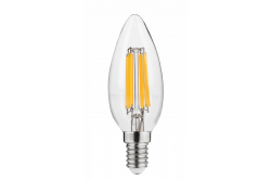 LED LJUSKÄLLA, FILAMENT, A-G, C35, 2700K, E14, 5,8W, AC220-240V, 360°, 640lm, 50mA 1208966964