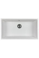 GraniteMy Universal granit stor vit diskho 74x40 cm vit infälld underbyggd och planmonterad med rostfri plugg 1208967111