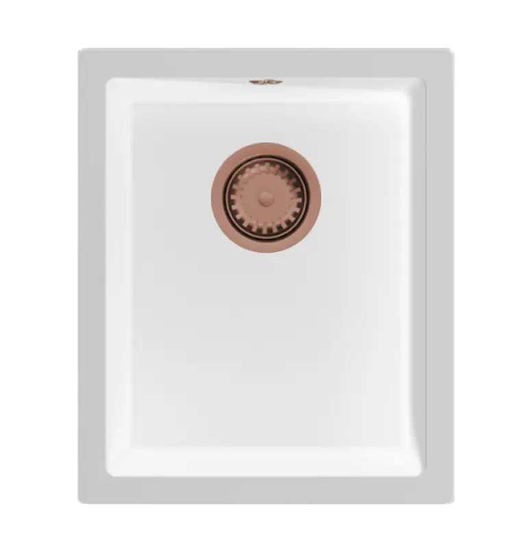 GraniteMy Universal granit vit diskho 34x40 cm vit toppmonterad undermonterad och planmonterad med kopparplugg 1208967148
