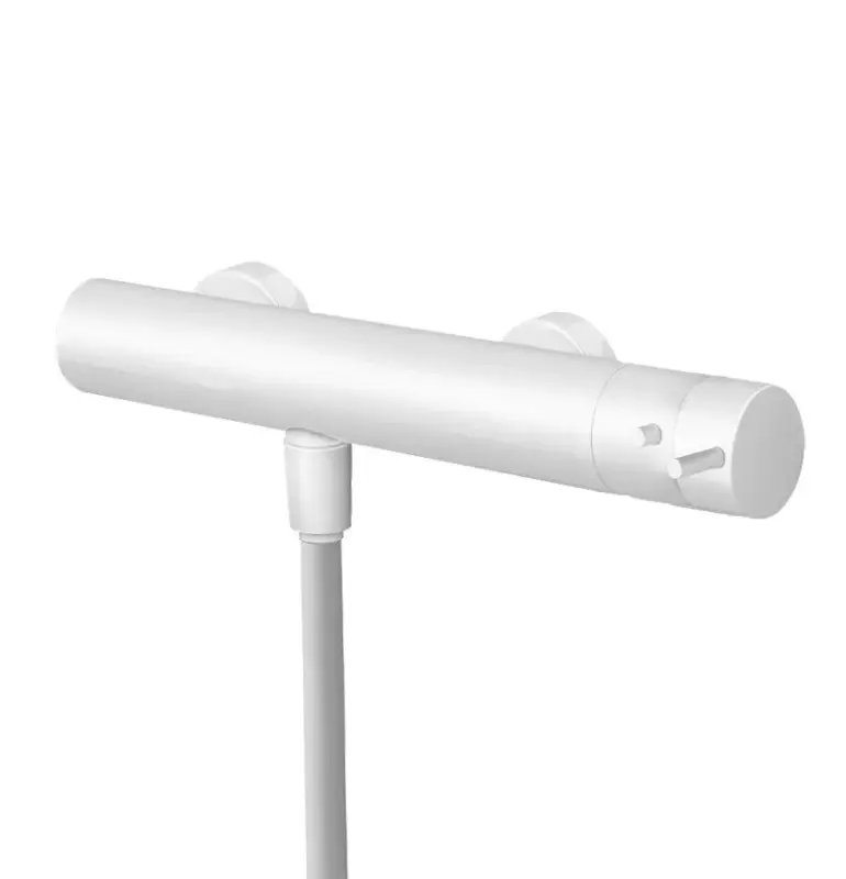 Waterevolution Flow duschtermostat med duschset vit T140TNBR