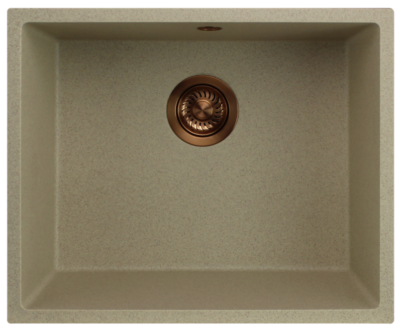 GraniteMy Universal granit beige sand diskho 50x40 cm ovanpåliggande, undermonterad och planmonterad med kopparplugg 1208967221