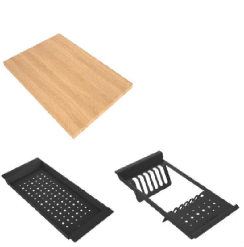 GraniteMy Steam granitdiskho 56x48 cm svart ovanpåliggande med kopparplugg inklusive tillbehör 1208967234