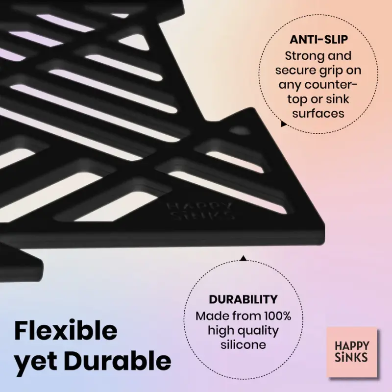 Magisso Happy Sink Pussel Svart Diskbänksskydd 4 stycken för diskho svart 32,5 x 32,5 cm 1208967385