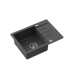 Quadri Kendal antracit granitdiskho med avrinning 60x44cm omvändbar 1208967400