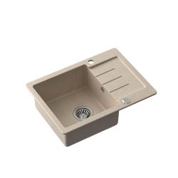 Quadri Kendal beige sand granitdiskho med avrinningsdel 60x44cm vändbar 1208967402