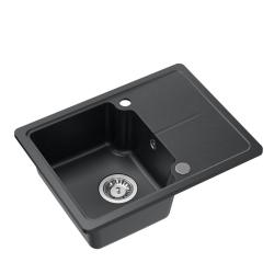 Quadri Kendal antracit granit diskho 58x44cm med avrinning 1208967403