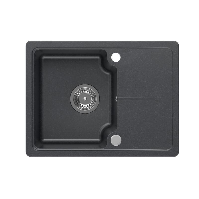 Quadri Kendal antracit granit diskho 58x44cm med avrinning 1208967403