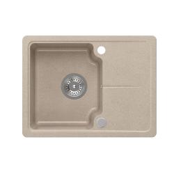Quadri Kendal beige sand granit diskho 58x44cm med avrinningsdel 1208967405