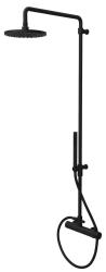Waterevolution Flow duschkombination med regndusch matt svart 200mm T141NRPR