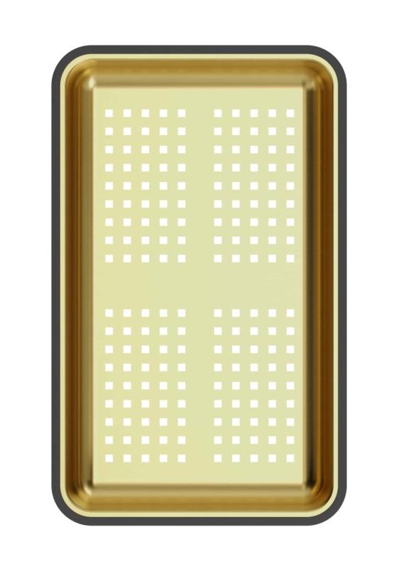 Quadri guldpläterad avfallsbehållare 38x23 cm för Newport diskhoar 1208967506