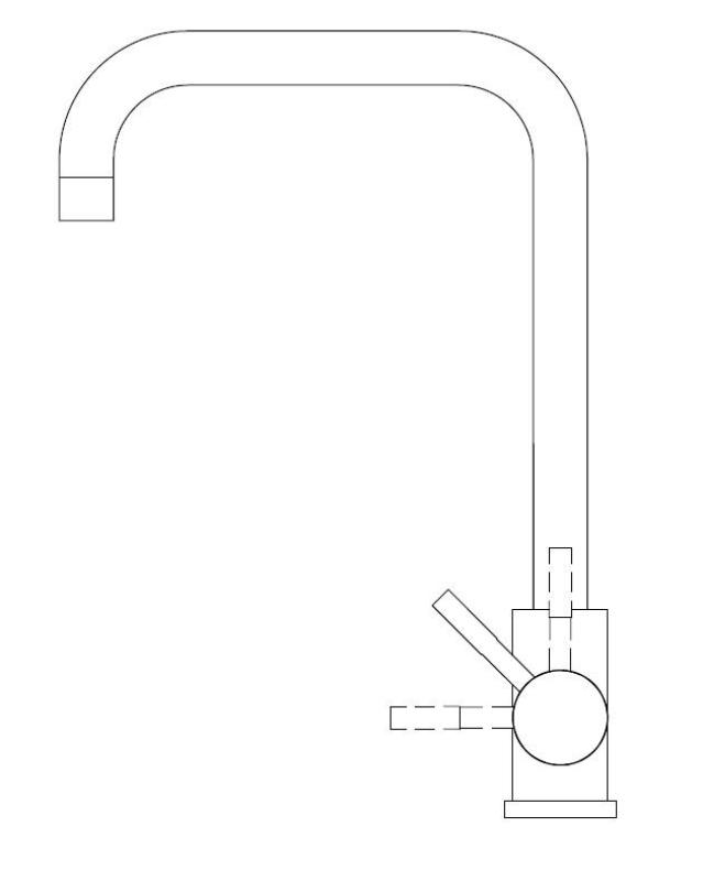 Pure.Sink Elite Steel Pure köksblandare rostfritt stål PS8010-02