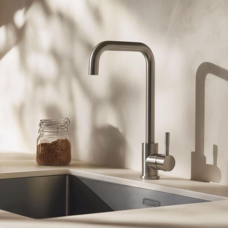 Pure.Sink Elite Steel Pure köksblandare rostfritt stål PS8010-02