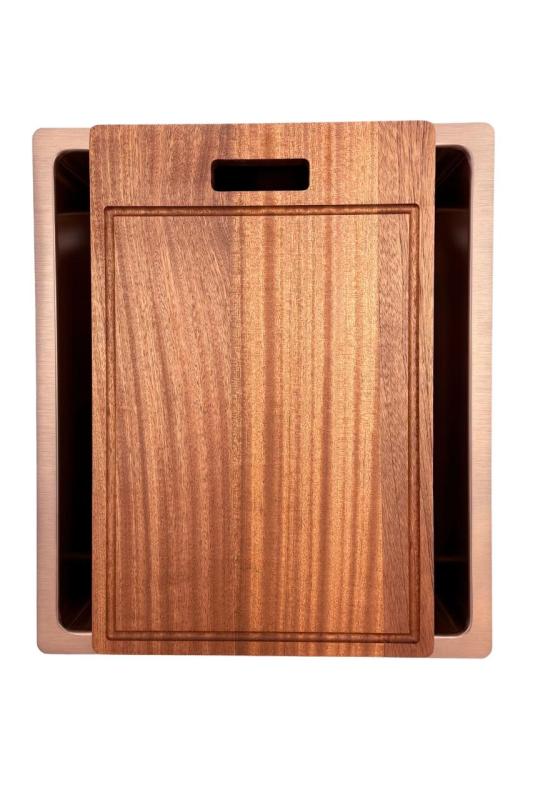 Pure.Sink Prestige diskho 34x40 cm PVD Koppar 10 mm radie undermonterad, planmonterad och ovanpåliggande PPG3440-62