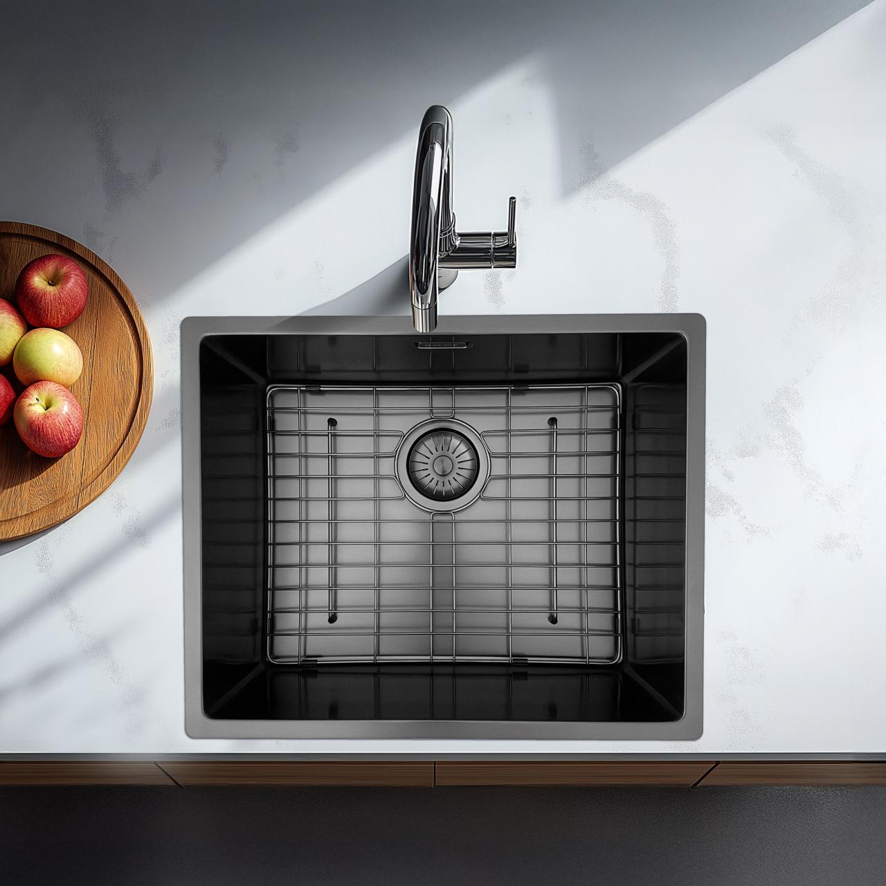 Pure.Sink Prestige bottenställning 50 Gun Metal PPGGD50-61