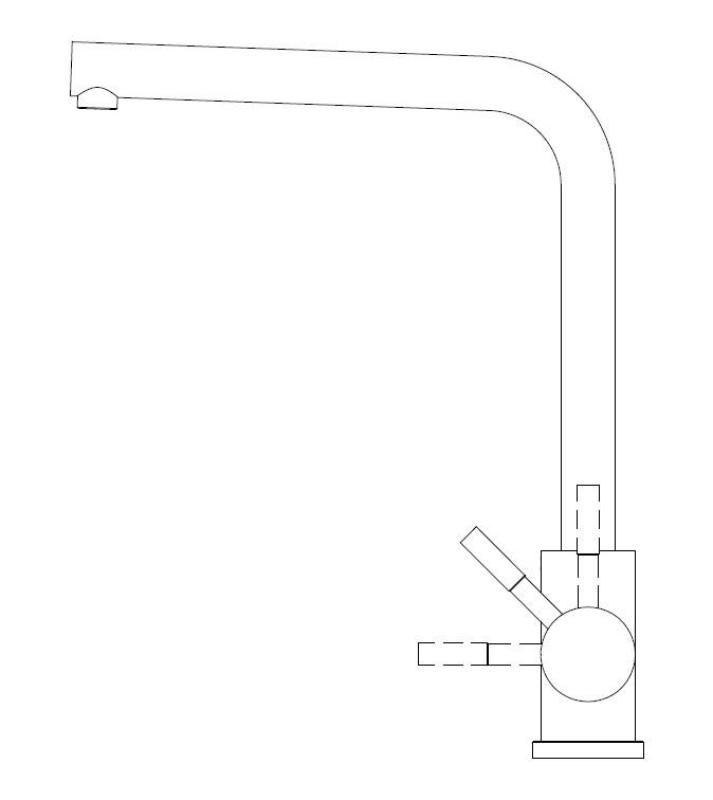 Pure.Sink Elite Steel Spark köksblandare PVD borstad guld PS8040-60