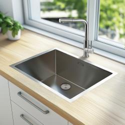 Pure.Sink Elite Steel Spark-S köksblandare rostfritt stål med utdragbar pip PS8041-02