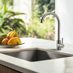 Pure.Sink Elite Steel Stream köksblandare rostfritt stål PS8044-02
