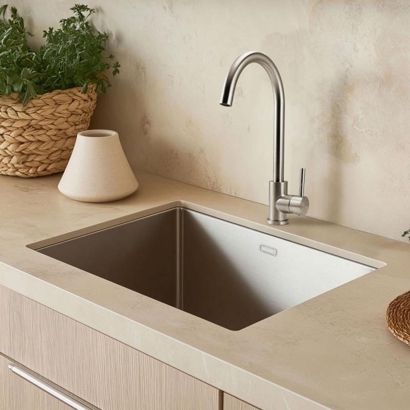 Pure.Sink Elite Steel Stream köksblandare rostfritt stål PS8044-02