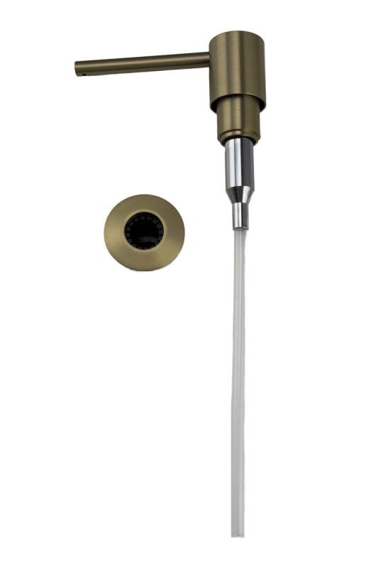 Pure.Sink Elite Steel Shine inbyggd tvålpump Matt Svart påfyllbar från toppen PS9010-10