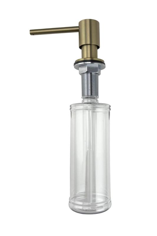 Pure.Sink Elite Steel Shine inbyggd tvålpump Matt Svart påfyllbar från toppen PS9010-10