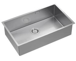 Aquadesign Zara RVS Diskbänk 74x44cm Underbyggnad, Planmontering och Uppbyggnad med RVS Plugg - 1208967758
