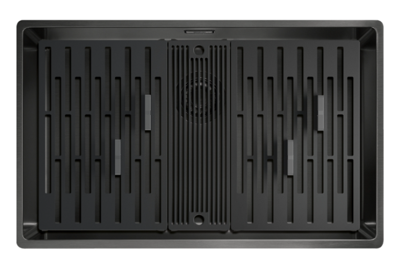 Franke Mythos Masterpiece BXM 210.68 Stor Gun Metal Diskho PVD Antracit 685x410mm Planmonterad och Undermonterad - 127.0676.885