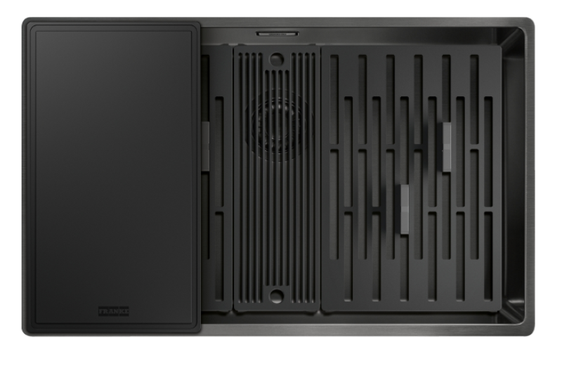 Franke Mythos Masterpiece BXM 210.68 Stor Gun Metal Diskho PVD Antracit 685x410mm Planmonterad och Undermonterad - 127.0676.885