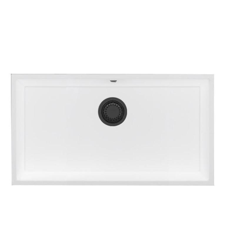 GraniteMy Universal Stora Vita Granitho 74x40 cm med gun metal plugg - 1208967895