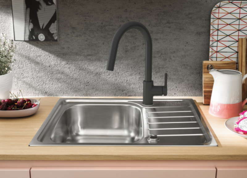 Franke Lina Kökblandare Onyx med Utdragbar Handdusch 115.0626.055