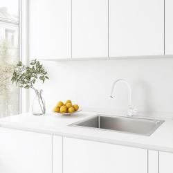 Franke Lina Köksblandare Polar White Vit med Utdragbar Handdusch 115.0626.081
