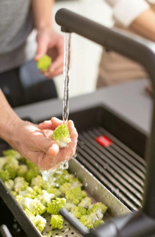 Franke Active Twist Enhandtag Blandare Svart med Utdragbar Utlopp och Integrerad Avfallshantering 115.0669.769