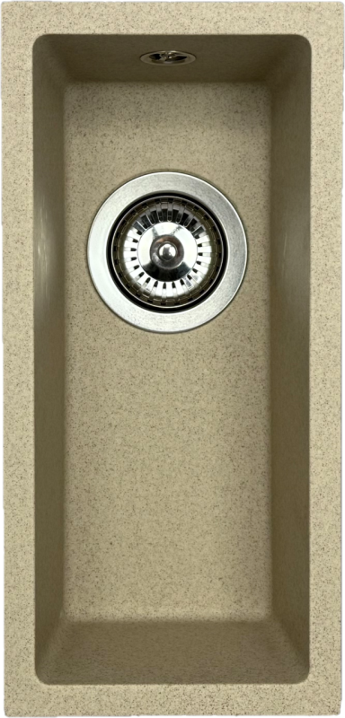 GraniteMy Universal granit beige sand liten diskho 17x40 cm infälld, undermonterad och planmonterad med rostfri plugg 1208968002
