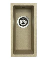 GraniteMy Universal granit beige sand liten diskho 17x40 cm ovanpåliggande underbyggd och planmonterad med gun metal plugg 1208968006