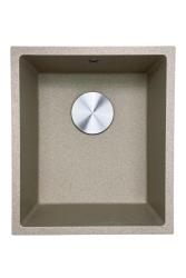 GraniteMy Universal granit beige sand diskho 34x40 cm ovanpåliggande undermonterad och planmonterad med rostfri plugg 1208968007