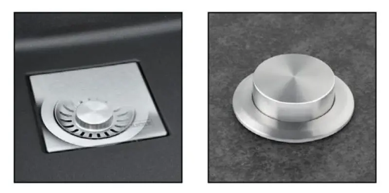 Franke Kubus KNG 110.62 Diskho 72x42 Skiffergrå Granit Mörkgrå Undermonterad med Kranhålspanel 125.0714.637