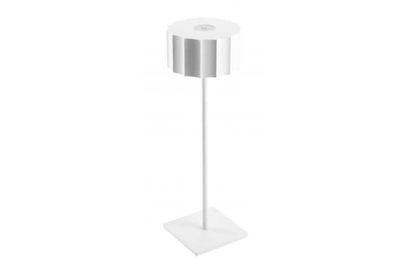 LED-bordslampa AZELIA, 2,5W, 200lm, DC 5V, 1A, 4000 K, batteri 4000 mAh, dimbar, vit