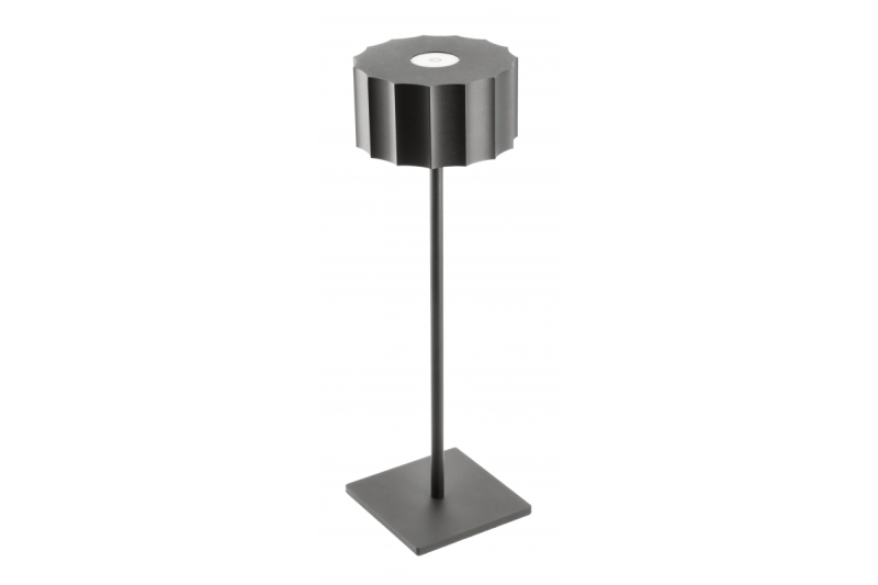 LED-bordslampa AZELIA, 2,5W, 200lm, DC 5V, 1A, 4000 K, batteri 4000 mAh, dimbar, svart