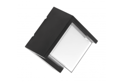 LED fasadbelysning CANTI II, 12W, 1000lm, AC220-240V, 50/60Hz, IP65, 4000K, svart
