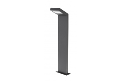 Trädgårdsbelysning LONDON LED, 10W, 720lm, IP54, AC220-240V, 50/60Hz, 4000K, rakt stolpe, 58 cm, svart