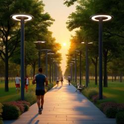 ORLANDO gat- och parkbelysning, LED, 100W, 10000lm, 4000K, AC180-250V, IP65, 5y