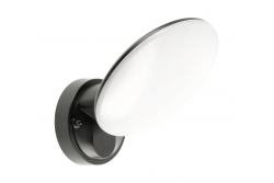 'TERRO LED-armatur med rörelsesensor, 10W, 1200lm, IP54, AC220-240V, 50/60Hz, 4000K, svart