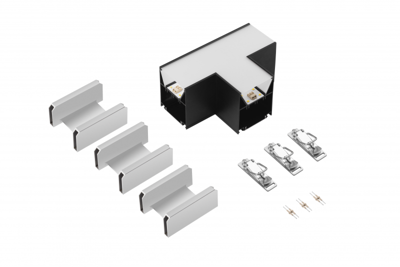 VINEA T-kontakt, LED, svart