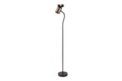 Golvlampa MOUSE, 0086, max.250V, 50/60Hz, 1*E27, max.25 W, IP20, dia.8 cm, svart/guld