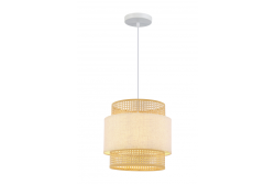 Taklampa ABRA, 6168, AC220-240V, 50/60Hz, 1*E27, max.40W, IP20, medel. 40 cm, kräm