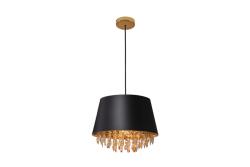 Taklampa NESTO, 5994, AC220-240V, 50/60Hz, 1*E27, max.40W, IP20, genomsnittlig 30 cm, svart/guld