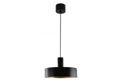 Taklampa SELVIA II, 9585, max. 250V, 50/60Hz, 1*E27, max.40 W, IP20, genomsnittlig. 30 cm, svart/guld