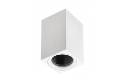 Taklampa TIPO, aluminium, 60x60x100, IP20, max 50W, kvadratisk. Vit