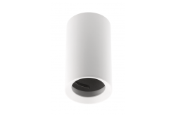 Taklampa TIPO alum, 65X115, IP20, max 50W, rund vit