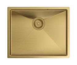 Aquadesign Zara Diskho Guld 54x44cm Underbyggnad, Planmontering och Ovanpå med Guldtillslutning - 1208969512